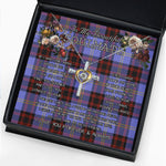 To My Beautiful Soulmate Necklace In Your Eyes I Have Found My Home Clan Rutherford Tartan Cross Dancing Necklace