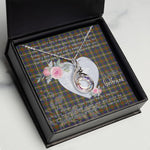 Rising Phoenix Necklace - Valentine Necklace Clan Fraser Hunting Tartan Gift for Girlfriend, Gift for My Wife Rising Phoenix Necklace