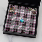 Sea Turtle Necklace To My Beautiful Soulmate Necklace In Your Eyes I Have Found My Home Clan MacPherson Hunting Modern Tartan Blue Turtle Necklace