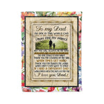 Scotstee Shop - Fleece Blanket - Fathers Day Gift Love A Girl More than Her Dad Fleece Blanket
