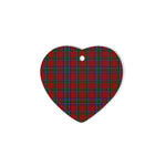 Sinclair Tartan Heart Ornaments, Christmas Tree Ornament, Plaid Christmas Ornaments, Ceramic Heart Christmas Tree Decoration, Christmas Ornament, Plaid Ornament, Tartan Ornament, Buffalo Plaid Ornament