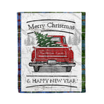 Tartan Blanket Vintage Red Truck with Christmas Tree Family Scottish Clan MacKenzie Modern plaid blanket, red plaid blanket, buffalo plaid blanket, green plaid blanket, plaid fleece blanket, blue plaid blanket, red tartan blanket, tartan plaid blanket, black and white plaid blanket, , christmas plaid blanket, orange plaid blanket, tartan plaid throw blanket, pink plaid blanket, brown plaid blanket, buffalo check blanket