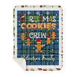 Personalized Gift Tartan Plaid Blanket Clan Robertson Hunting Ancient With Christmas Cookie Baking Crew Christmas Gift Sherpa Blanket, tartan sherpa blanket,buffalo plaid sherpa blanket,christmas sherpa blanket,Christmas Throw Blanket,green plaid sherpa blanket,green sherpa blanket