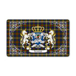 Doormat - Welcome Mat Scottish Fraser Hunting Clan Badge Tartan Door Mat, Plaid Doormat