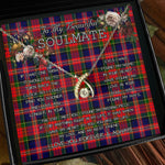 To My Beautiful Soulmate Necklace In Your Eyes I Have Found My Home Clan MacPherson Tartan Wishbone Dancing Necklace