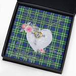 Gift For My Beautiful Girlfriend Necklace Valentine Necklace Clan Learmonth Tartan Cross Dancing Necklace Scottish Tartan Jewelry