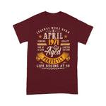 Womens 50 Years Old Vintage April 1971 50th Birthday Shirt For 50th Birthday Shirt mens vintage 1971 t shirt - Scotstee Shop