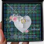 Gift For My Beautiful Girlfriend Necklace Valentine Necklace Clan Blackwatch Ancient Tartan Cross Dancing Necklace Scottish Tartan Jewelry