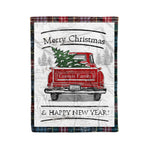 Tartan Blanket Vintage Red Truck with Christmas Tree Family Scottish Clan Comyn plaid blanket, red plaid blanket, buffalo plaid blanket, green plaid blanket, plaid fleece blanket, blue plaid blanket, red tartan blanket, tartan plaid blanket, black and white plaid blanket, , christmas plaid blanket, orange plaid blanket, tartan plaid throw blanket, pink plaid blanket, brown plaid blanket, buffalo check blanket