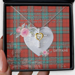 Gift For My Beautiful Girlfriend Necklace Valentine Necklace Clan Dunbar Ancient Tartan Cross Dancing Necklace Scottish Tartan Jewelry