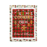 Personalized Gift Tartan Plaid Blanket Clan Prince of Rothesay With Christmas Cookie Baking Crew Christmas Gift Blanket, Plaid Blanket, Christmas Fleece Blanket, Christmas Blanket, Tartan Blanket, Scottish Blanket, Scotland Blanket, Family Name Blanket, Custom Blanket, Personalized Blanket