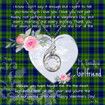 Rising Phoenix Necklace - Valentine Necklace Clan Dixon Tartan Gift for Girlfriend, Gift for My Wife Rising Phoenix Necklace
