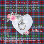 Rising Phoenix Necklace - Valentine Necklace Clan Dalmahoy Tartan Gift for Girlfriend, Gift for My Wife Rising Phoenix Necklace