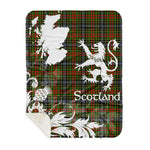 Sherpa Blanket - Tartan Blanket Thistle and Lion Scottish Clan Brisbane Plaid Blanket, plaid sherpa blanket queen,purple sherpa blanket,queen sherpa blanket,queen size sherpa blanket,red sherpa blanket,scottish tartan blankets,sherpa blanket,sherpa christmas blanket