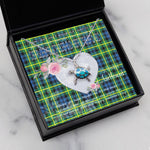 Sea Turtle Necklace Gift for My Beautiful Girlfriend Valentines Necklace Clan Campbell Of Breadalbane Ancient Tartan Blue Turtle Necklace