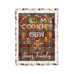 Personalized Gift Tartan Plaid Blanket Clan Innes Ancient With Christmas Cookie Baking Crew Christmas Gift Blanket, Plaid Blanket, Christmas Fleece Blanket, Christmas Blanket, Tartan Blanket, Scottish Blanket, Scotland Blanket, Family Name Blanket, Custom Blanket, Personalized Blanket