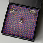 To My Beautiful Soulmate In Your Eyes I Have Found My Home Clan Laing of Archiestown Tartan Crown Pendant Necklace