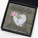 Gift For My Beautiful Girlfriend Necklace Valentine Necklace Clan Burns Tartan Cross Dancing Necklace Scottish Tartan Jewelry