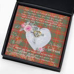 Gift For My Beautiful Girlfriend Necklace Valentine Necklace Clan Bruce Ancient Tartan Cross Dancing Necklace Scottish Tartan Jewelry