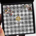 To My Beautiful Soulmate Sunflower Necklace In Your Eyes I Have Found My Home Clan Erskine Black and White Tartan Jewelry For Girlfriend