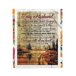Scotstee Shop - Personalized Gift Letter To My Husband Nice Gift Always Love Him In All My Heart Gift Fleece Blanket
