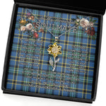 To My Beautiful Soulmate Sunflower Necklace In Your Eyes I Have Found My Home Clan Weir Ancient Tartan Jewelry For Girlfriend, Tartan Sunflower Pendant Necklace, Scottish Tartan Jewelry, valentine necklace, necklace girlfriend, necklace for wife, cute necklaces for girlfriend, jewelry for girlfriend, to my soulmate necklace, to my future wife necklace