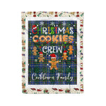 Personalized Gift Tartan Plaid Blanket Clan Cockburn Ancient With Christmas Cookie Baking Crew Christmas Gift Blanket, Plaid Blanket, Christmas Fleece Blanket, Christmas Blanket, Tartan Blanket, Scottish Blanket, Scotland Blanket, Family Name Blanket, Custom Blanket, Personalized Blanket