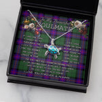 Sea Turtle Necklace To My Beautiful Soulmate Necklace In Your Eyes I Have Found My Home Clan Armstrong Modern Tartan Blue Turtle Necklace