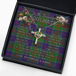 To My Beautiful Soulmate Necklace In Your Eyes I Have Found My Home Clan Stewart of Appin Hunting Tartan Cross Dancing Necklace