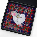 Gift For My Beautiful Girlfriend Necklace Valentine Necklace Clan Pennycook Tartan Cross Dancing Necklace Scottish Tartan Jewelry