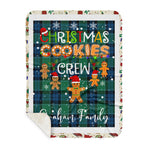 Personalized Gift Tartan Plaid Blanket Clan Graham Of Menteith Ancient With Christmas Cookie Baking Crew Christmas Gift Sherpa Blanket, tartan sherpa blanket,buffalo plaid sherpa blanket,christmas sherpa blanket,Christmas Throw Blanket,green plaid sherpa blanket,green sherpa blanket