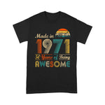 Vintage 1971 Made in 1971 50th birthday 50 years old Gift Birthday Shirt For 50th Birthday Shirt mens vintage 1971 t shirt - Scotstee Shop