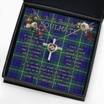 To My Beautiful Soulmate Necklace In Your Eyes I Have Found My Home Clan Hamilton Hunting Modern Tartan Cross Dancing Necklace
