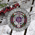 Beaton Scottish Clan Tartan Crest Badge Plaid Ornament Gift. Christmas Tree Ornament Beaton Clan Tartan Ornament,  ceramic ornament, personalized christmas ornaments, christmas tree ornaments, christmas door decorations, Plaid Ornament, Tartan Ceramic Ornament