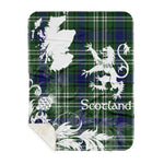 Sherpa Blanket - Tartan Blanket Thistle and Lion Scottish Clan Blyth Tweeside District Plaid Blanket, plaid sherpa blanket queen,purple sherpa blanket,queen sherpa blanket,queen size sherpa blanket,red sherpa blanket,scottish tartan blankets,sherpa blanket,sherpa christmas blanket