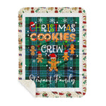 Personalized Gift Tartan Plaid Blanket Clan Stewart Ancient With Christmas Cookie Baking Crew Christmas Gift Sherpa Blanket, tartan sherpa blanket,buffalo plaid sherpa blanket,christmas sherpa blanket,Christmas Throw Blanket,green plaid sherpa blanket,green sherpa blanket