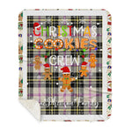 Personalized Gift Tartan Plaid Blanket Clan MacPherson Dress Ancient With Christmas Cookie Baking Crew Christmas Gift Sherpa Blanket, tartan sherpa blanket,buffalo plaid sherpa blanket,christmas sherpa blanket,Christmas Throw Blanket,green plaid sherpa blanket,green sherpa blanket