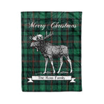 Tartan Blanket With Moose Clan Ross Hunting Modern Plaid Blanket Tartan Plaid Fleece Blanket, Christmas Blanket, tartan blanket, plaid blanket, red plaid blanket, buffalo plaid blanket, green plaid blanket, plaid fleece blanket, blue plaid blanket, red tartan blanket, tartan plaid blanket, black and white plaid blanket, christmas plaid blanket, orange plaid blanket, tartan plaid throw blanket, pink plaid blanket, brown plaid blanket, buffalo check blanket