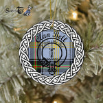 Bell Clan Tartan Crest Badge Plaid Ornament Gift. Christmas Tree Ornament Bell Clan Tartan Ornament Great Christmas Ornaments Gift - Scotstee Shop