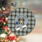 Bell Scottish Clan Badge Plaid Ornament Gift. Christmas Tree Ornament Bell Clan Tartan Ornament Great Christmas Ornaments Gift - Scotstee Shop