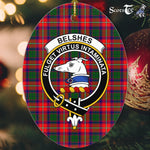 Belshes Scottish Clan Plaid Ornament Gift. Christmas Tree Ornament Belshes Clan Tartan Ornament,  ceramic ornament, personalized christmas ornaments, christmas tree ornaments, christmas door decorations, Plaid Ornament, Tartan Ceramic Ornament