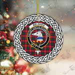 Belshes Scottish Clan Tartan Crest Badge Plaid Ornament Gift. Christmas Tree Ornament Belshes Clan Tartan Ornament,  ceramic ornament, personalized christmas ornaments, christmas tree ornaments, christmas door decorations, Plaid Ornament, Tartan Ceramic Ornament