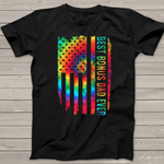 Scotstee Shop - Best Bonus Dad Ever Father Tie Dye American Flag 4th Of July Shirt