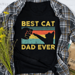 Best Cat Dad Ever Father's Day Shirt Funny Cat Daddy - Scotstee Shop