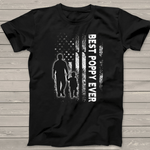 Scotstee Shop - Best Poppy Ever USA Flag Father's Day Grandpa Gift 4th Of July Shirt