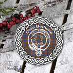 Bethune Clan Tartan Crest Badge Plaid Ornament Gift. Christmas Tree Ornament Bethune Clan Tartan Ornament Great Christmas Ornaments Gift - Scotstee Shop