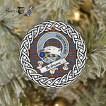Bethune Scottish Clan Tartan Crest Badge Plaid Ornament Gift. Christmas Tree Ornament Bethune Clan Tartan Ornament,  ceramic ornament, personalized christmas ornaments, christmas tree ornaments, christmas door decorations, Plaid Ornament, Tartan Ceramic Ornament