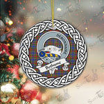 Bethune Scottish Clan Tartan Crest Badge Plaid Ornament Gift. Christmas Tree Ornament Bethune Clan Tartan Ornament,  ceramic ornament, personalized christmas ornaments, christmas tree ornaments, christmas door decorations, Plaid Ornament, Tartan Ceramic Ornament
