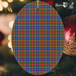 Bethune Tartan Oval Ornaments, Christmas Tree Ornament, Plaid Christmas Ornaments, Ceramic Oval Christmas Tree Decoration, Tartan Oval Ornaments, Christmas Tree Ornament, Plaid Christmas Ornaments, Ceramic Oval Christmas Tree Decoration