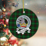 Beveridge Scottish Clan Badge Plaid Ornament Gift. Christmas Tree Ornament Beveridge Clan Tartan Ornament Great Christmas Ornaments Gift - Scotstee Shop